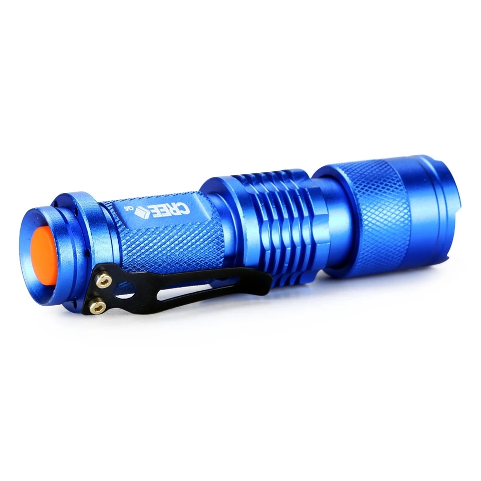 Waarschuwing uitlaat reservering LED zaklamp Ultrafire Q5 800 Lumen blue - Quickstuff.nl